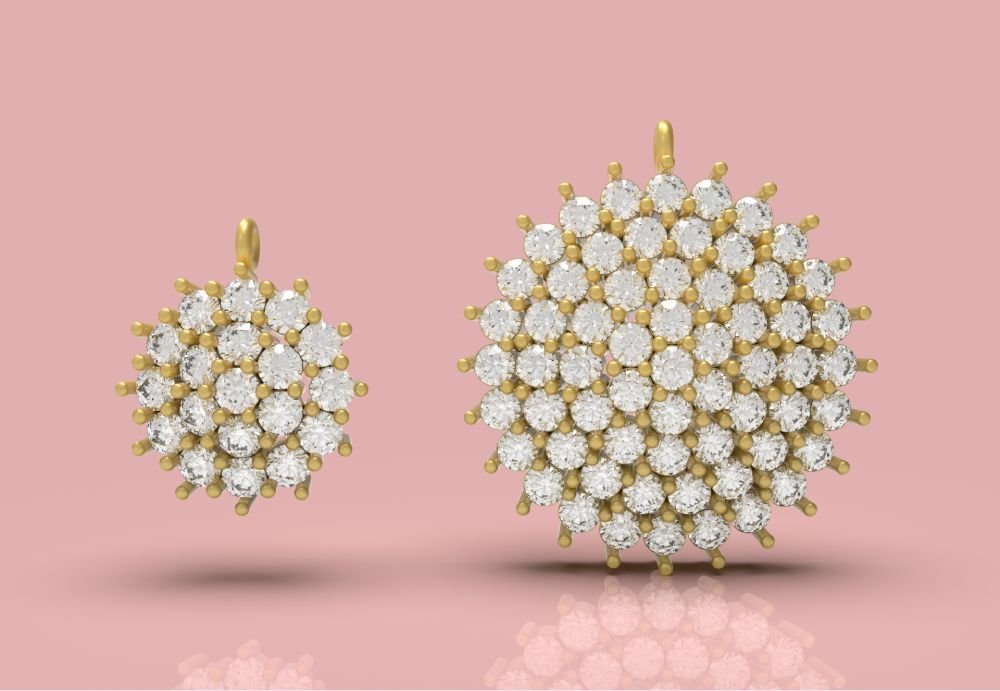 Diamond Round Pendant - 0112