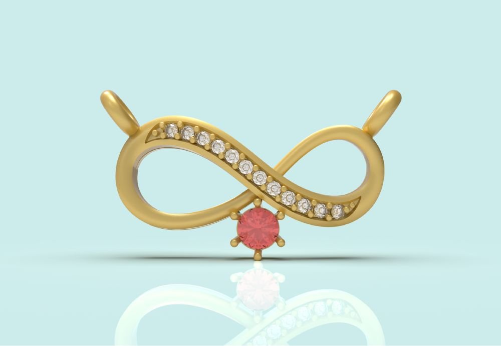 Fancy Gold Pendant - 0111