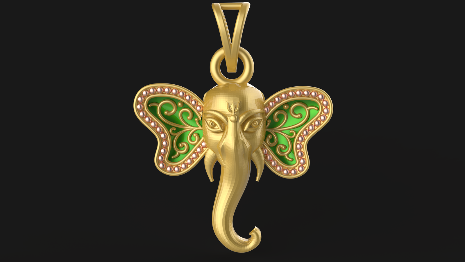 Ganpati Pendant - 0045