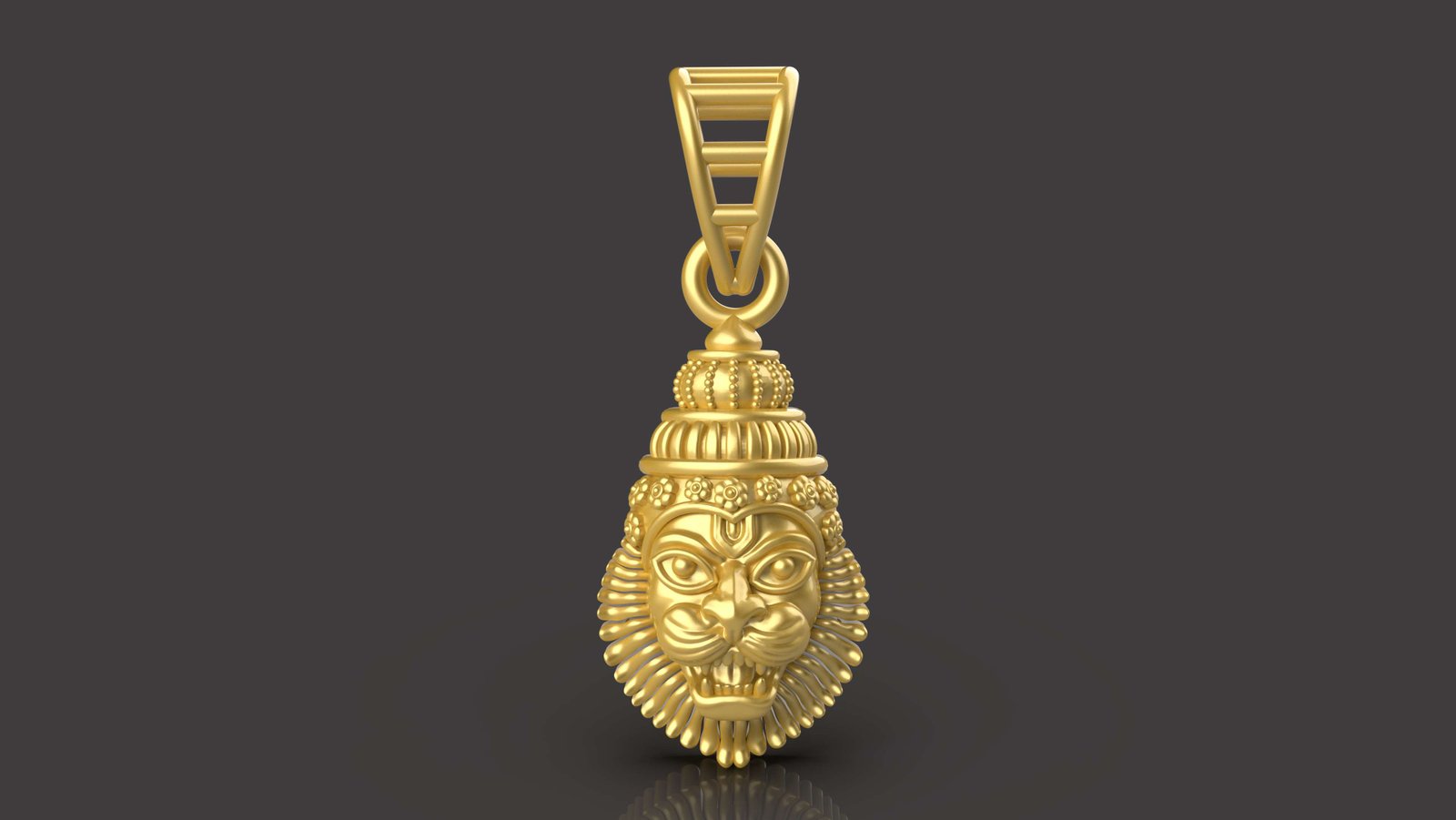 Lord Narasimha 3d Print Pendant File - 0049
