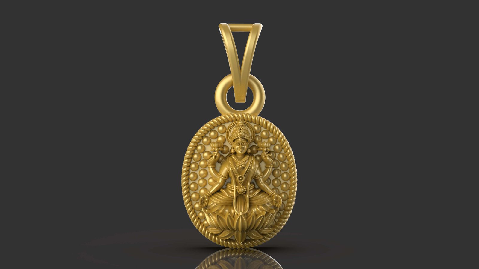 Lucky Lakshmi Pendant - 0060 